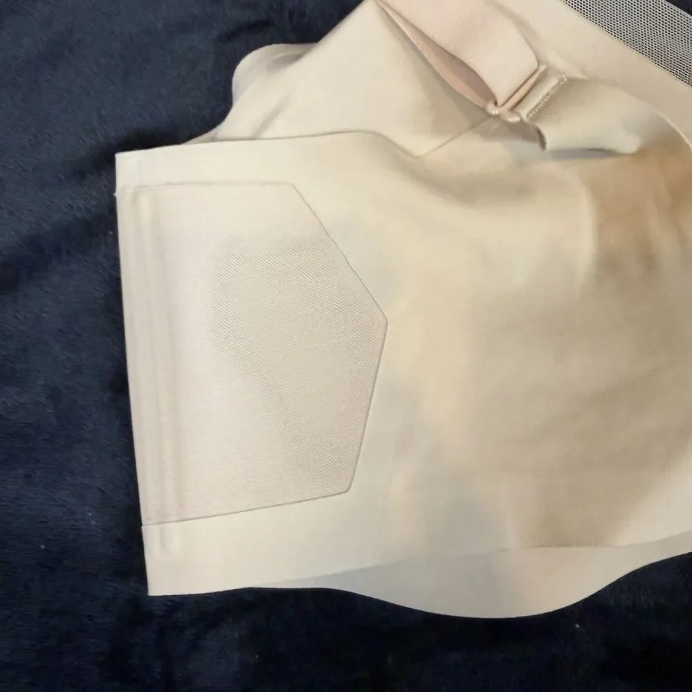 Honeylove Crossover Wireless Bra 2X Sand Beige Smoothing Shapewear LWBR0302-2